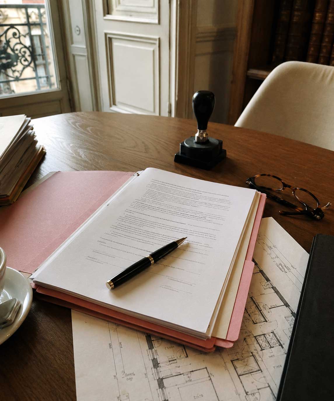 Bureau notarial — acte de vente EDGARIS